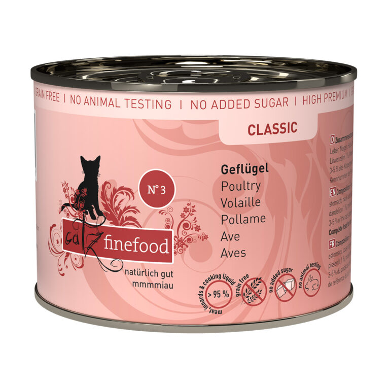Günstig catz finefood – No. 3 Geflügel 6x200g i mPreisvergleich in unserem Onlineshop auf Hundeliebe-shop.de kaufen.