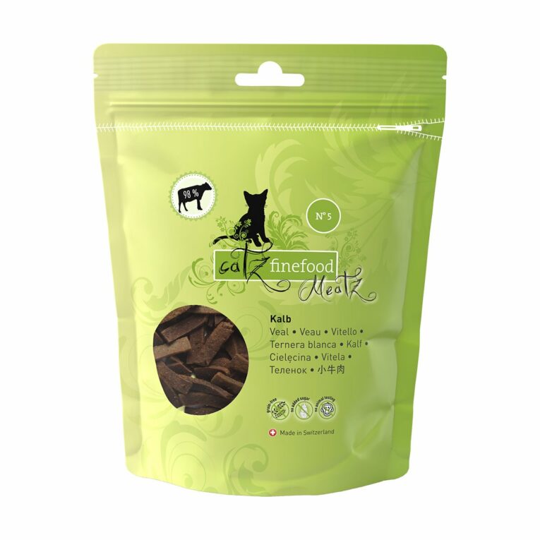 Günstig catz finefood Meatz N°5 Kalb 8x45g i mPreisvergleich in unserem Onlineshop auf Hundeliebe-shop.de kaufen.