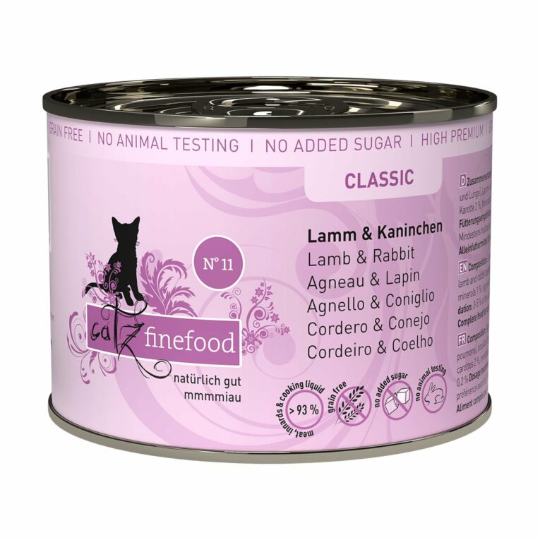 Günstig catz finefood – No. 11 Lamm & Kaninchen 6x200g i mPreisvergleich in unserem Onlineshop auf Hundeliebe-shop.de kaufen.
