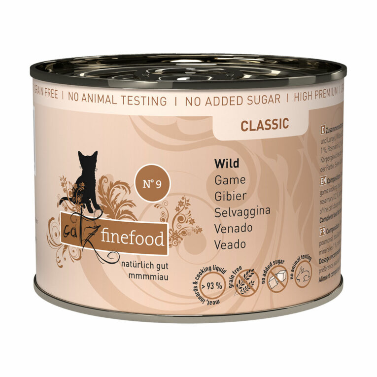 Günstig catz finefood – No. 9 Wild 6x200g i mPreisvergleich in unserem Onlineshop auf Hundeliebe-shop.de kaufen.