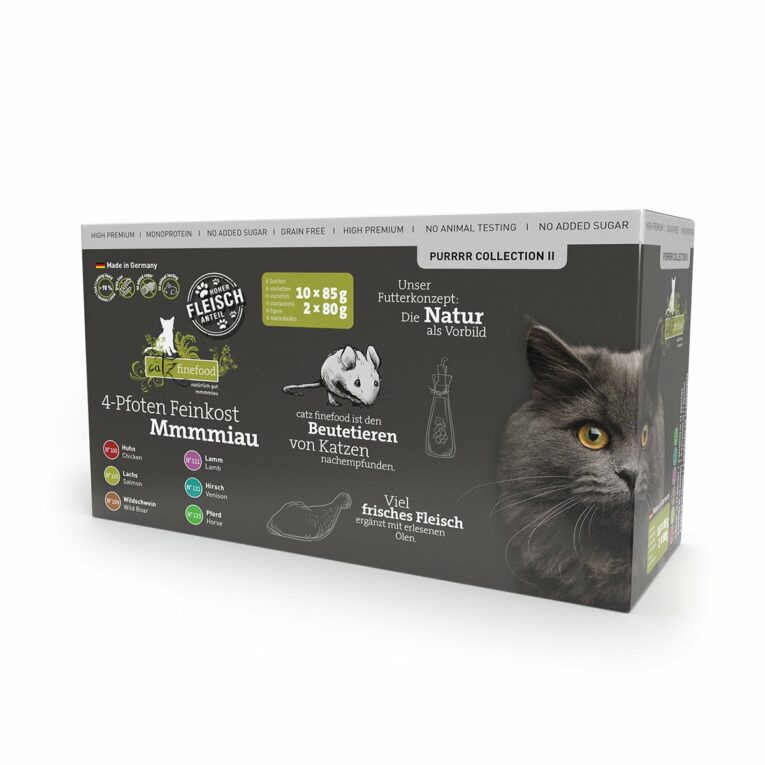 Günstig catz finefood Purrrr Collection II 12x85g i mPreisvergleich in unserem Onlineshop auf Hundeliebe-shop.de kaufen.