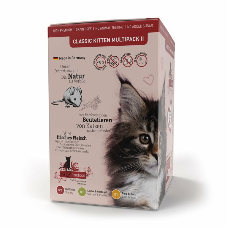 Günstig catz finefood Classic Kitten Multipack II 5+1 6x85g i mPreisvergleich in unserem Onlineshop auf Hundeliebe-shop.de kaufen.