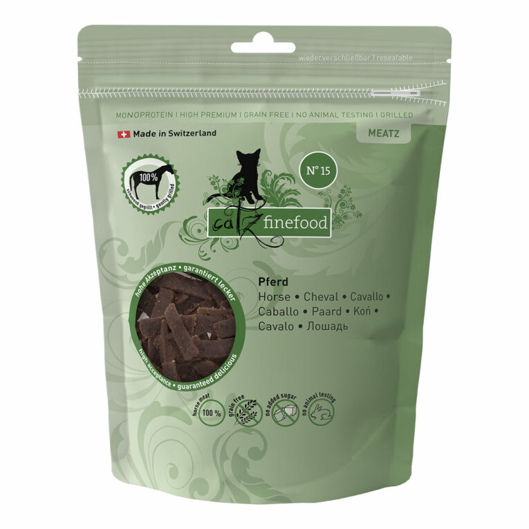 Günstig catz finefood Meatz N°15 Pferd 8x45g i mPreisvergleich in unserem Onlineshop auf Hundeliebe-shop.de kaufen.