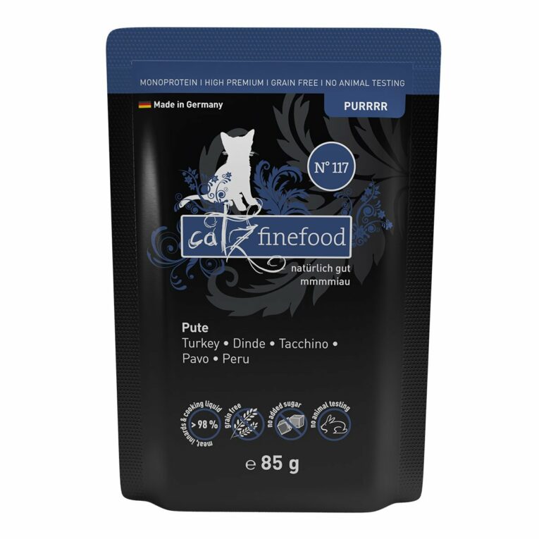 Günstig catz finefood Purrrr No. 117 Pute 16x85g i mPreisvergleich in unserem Onlineshop auf Hundeliebe-shop.de kaufen.