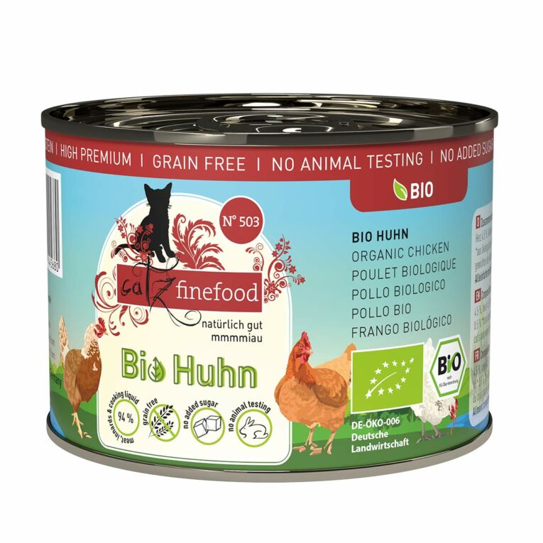 Günstig catz finefood Bio No.503 Huhn Dose 6x200g i mPreisvergleich in unserem Onlineshop auf Hundeliebe-shop.de kaufen.