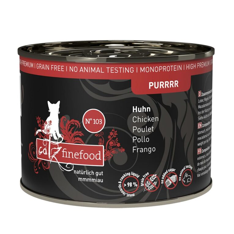 Günstig catz finefood Purrrr No.103 Huhn 6x200g i mPreisvergleich in unserem Onlineshop auf Hundeliebe-shop.de kaufen.
