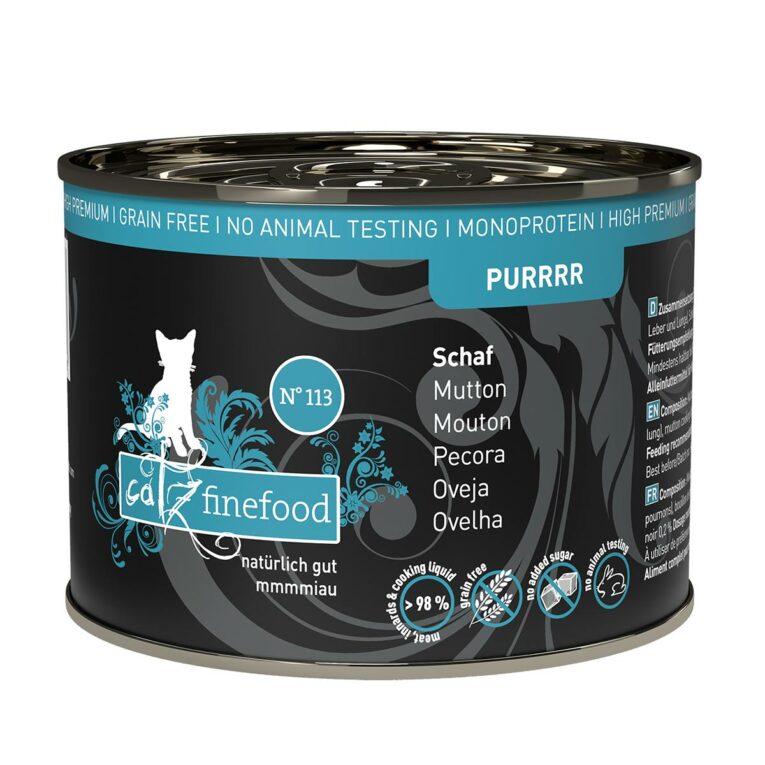 Günstig catz finefood Purrrr No.113 Schaf 6x200g i mPreisvergleich in unserem Onlineshop auf Hundeliebe-shop.de kaufen.