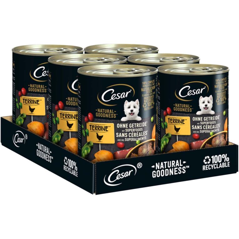 Günstig Cesar NATURAL GOODNESS mit Huhn 12x400g i mPreisvergleich in unserem Onlineshop auf Hundeliebe-shop.de kaufen.