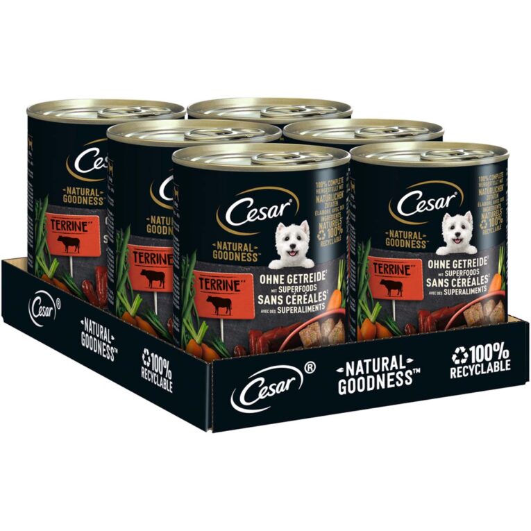 Günstig Cesar NATURAL GOODNESS mit Rind 6x400g i mPreisvergleich in unserem Onlineshop auf Hundeliebe-shop.de kaufen.
