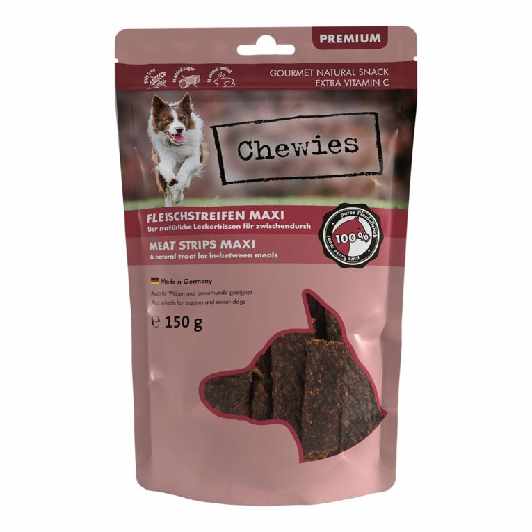 Günstig Chewies Fleischstreifen Maxi Pferd 4x150g i mPreisvergleich in unserem Onlineshop auf Hundeliebe-shop.de kaufen.