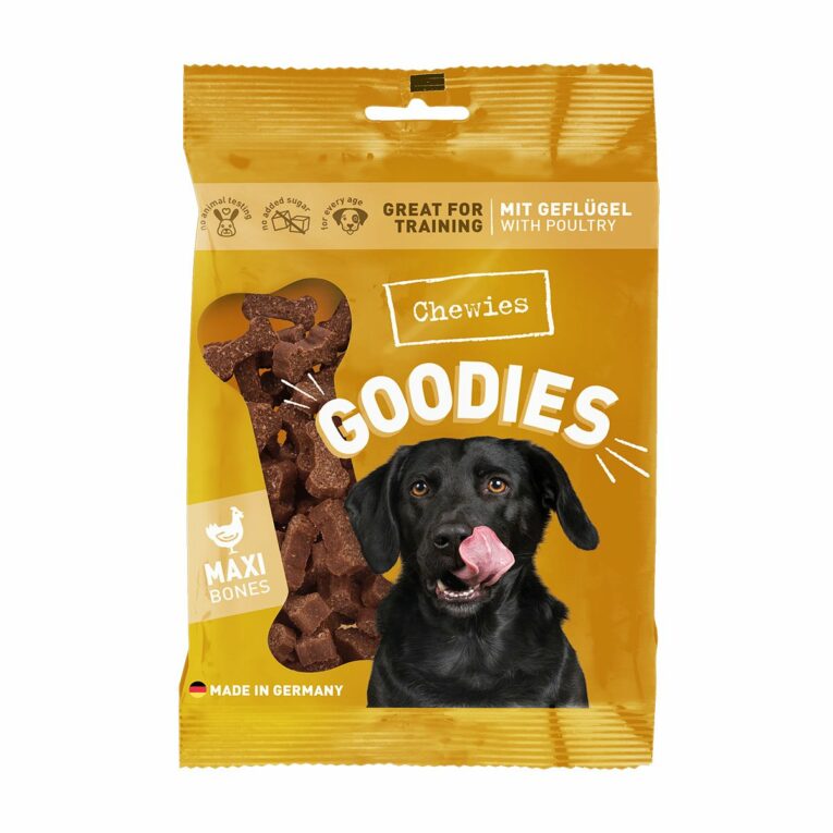 Günstig Chewies Goodies Maxi Geflügel 4x200g i mPreisvergleich in unserem Onlineshop auf Hundeliebe-shop.de kaufen.