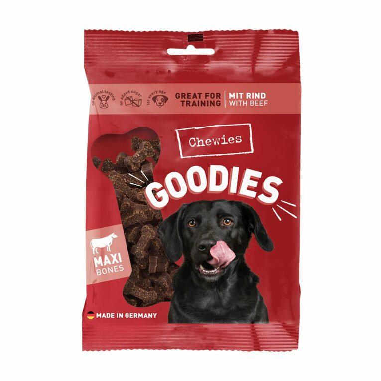 Günstig Chewies Goodies Maxi Rind 4x200g i mPreisvergleich in unserem Onlineshop auf Hundeliebe-shop.de kaufen.