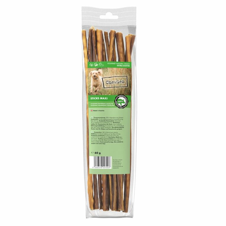 Günstig Chewies Sticks Maxi Schwein 60g i mPreisvergleich in unserem Onlineshop auf Hundeliebe-shop.de kaufen.