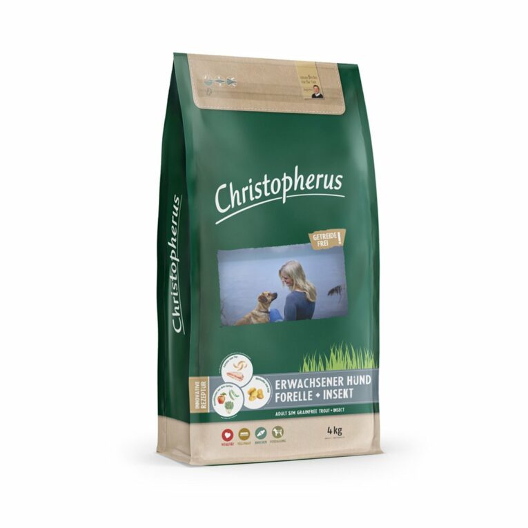 Günstig Christopherus Getreidefrei – Forelle + Insekt 4kg i mPreisvergleich in unserem Onlineshop auf Hundeliebe-shop.de kaufen.