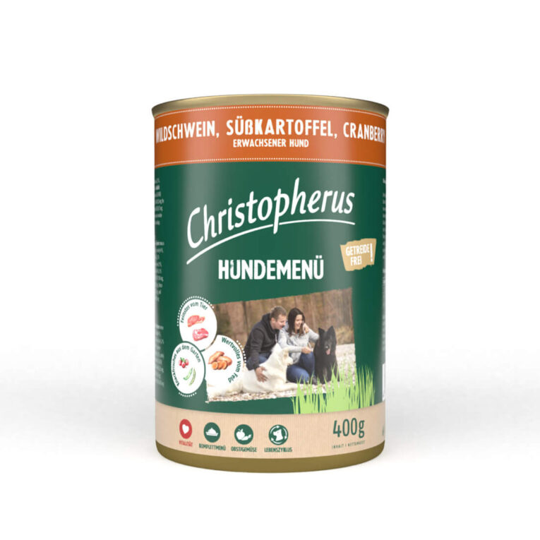 Günstig Christopherus Hundemenü mit Wildschwein