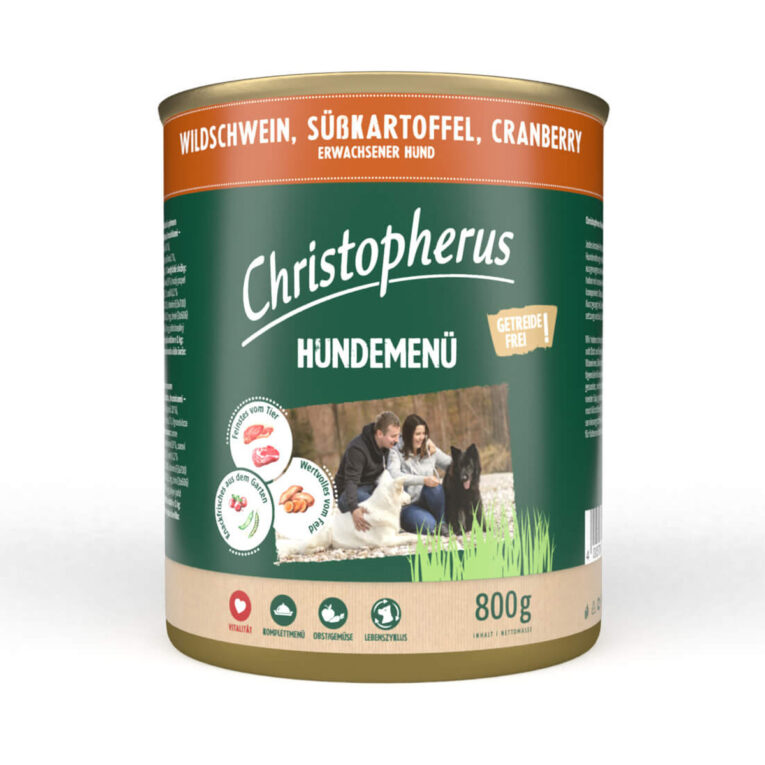 Günstig Christopherus Hundemenü mit Wildschwein