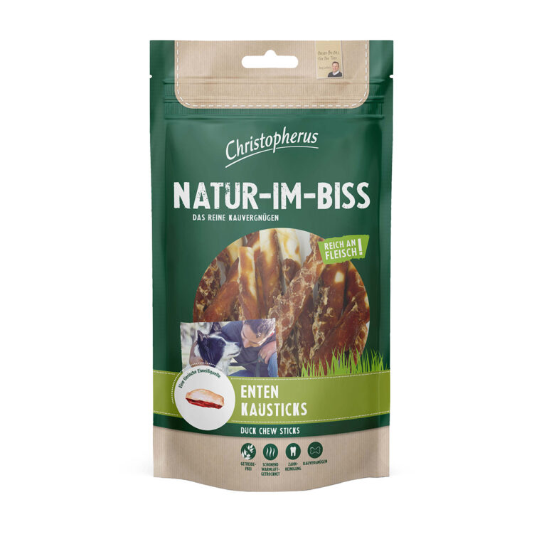 Günstig Christopherus – Natur-Im-Biss Enten-Kausticks 3x70g i mPreisvergleich in unserem Onlineshop auf Hundeliebe-shop.de kaufen.