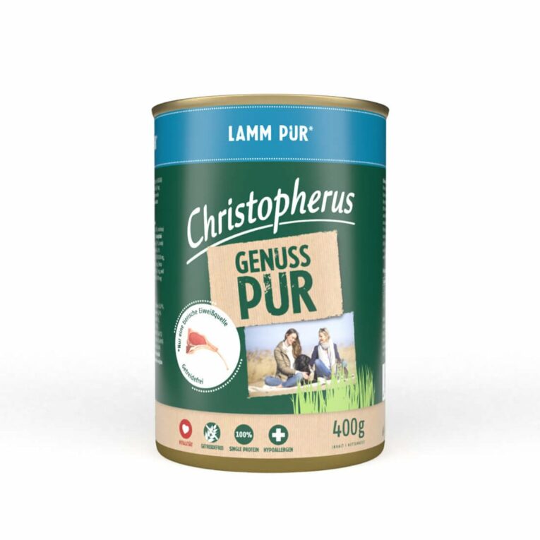 Günstig Christopherus Pur – Lamm 24x400g i mPreisvergleich in unserem Onlineshop auf Hundeliebe-shop.de kaufen.