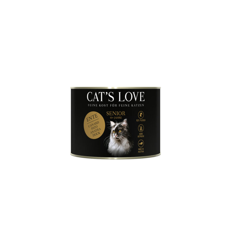 Günstig Cat’s Love Nassfutter Senior Ente 6x200g i mPreisvergleich in unserem Onlineshop auf Hundeliebe-shop.de kaufen.