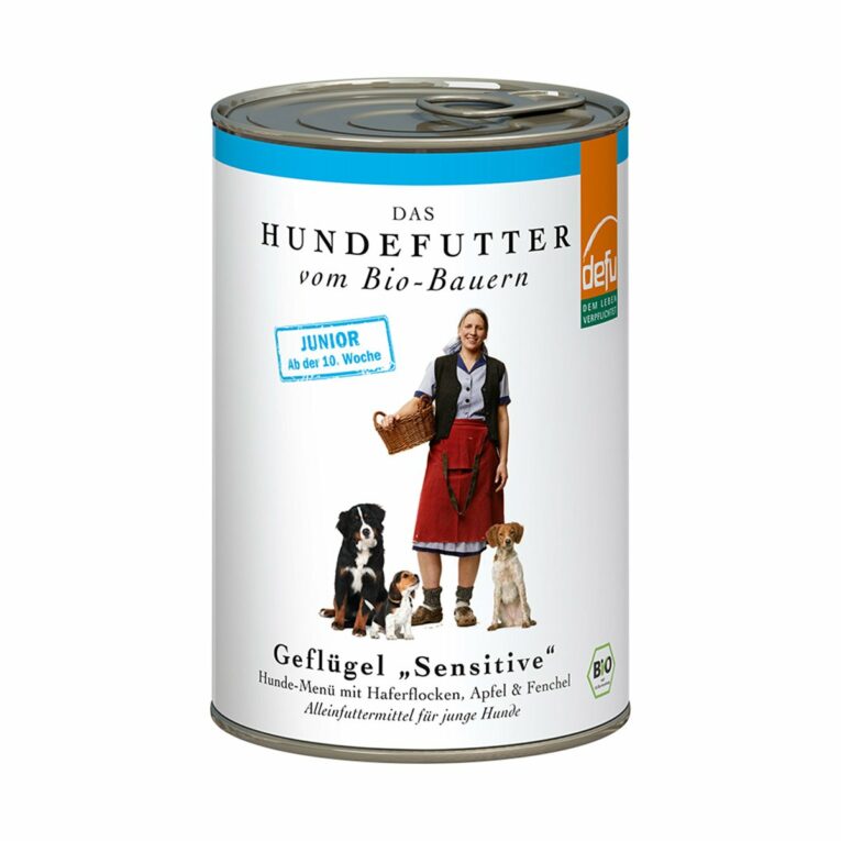 Günstig Defu Junior Bio-Geflügel Sensitive 12x400g i mPreisvergleich in unserem Onlineshop auf Hundeliebe-shop.de kaufen.