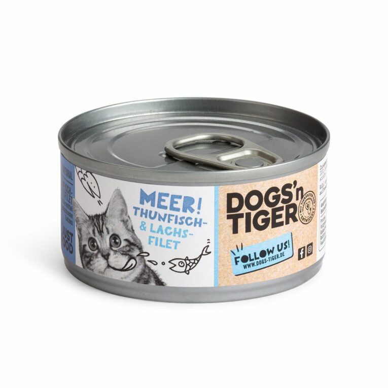 Günstig Dogs’n Tiger Meer! Nassfutter Thunfisch- & Lachsfilet 12x70g i mPreisvergleich in unserem Onlineshop auf Hundeliebe-shop.de kaufen.