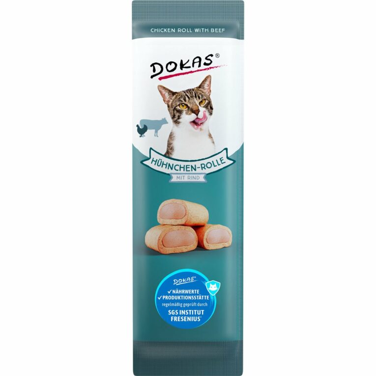 Günstig Dokas Hühnchen-Rolle mit Rind 8x10g i mPreisvergleich in unserem Onlineshop auf Hundeliebe-shop.de kaufen.