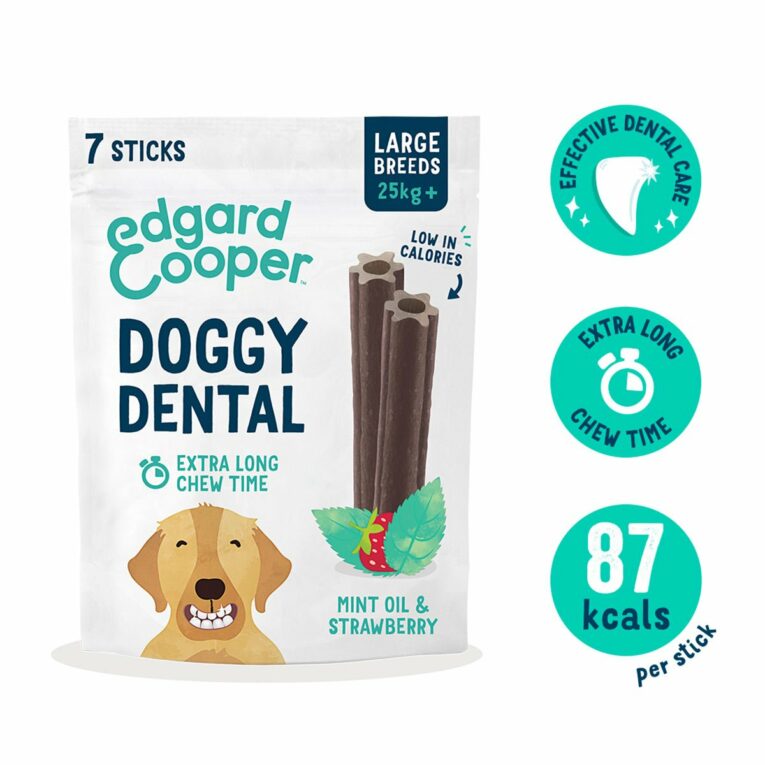 Günstig Edgard & Cooper Doggy Dental Erdbeere/Minze L 4x240g i mPreisvergleich in unserem Onlineshop auf Hundeliebe-shop.de kaufen.