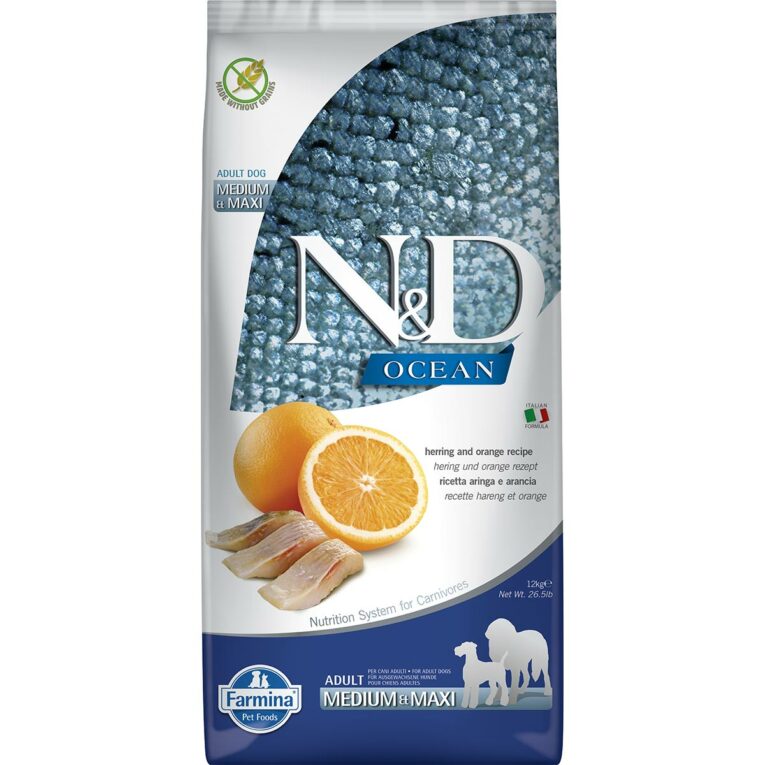 Günstig Farmina N&D Ocean Dog Hering Adult Medium & Maxi 2x12kg i mPreisvergleich in unserem Onlineshop auf Hundeliebe-shop.de kaufen.