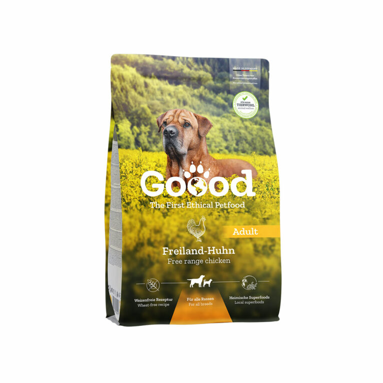 Günstig Goood Adult Freiland-Huhn 10kg i mPreisvergleich in unserem Onlineshop auf Hundeliebe-shop.de kaufen.