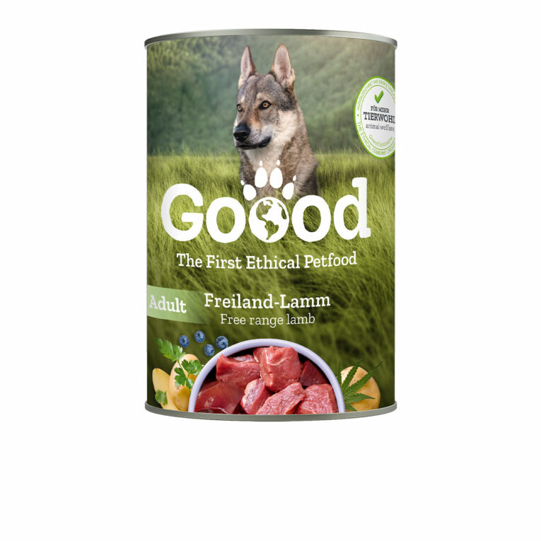Günstig Goood Adult Freiland-Lamm 12x400g i mPreisvergleich in unserem Onlineshop auf Hundeliebe-shop.de kaufen.