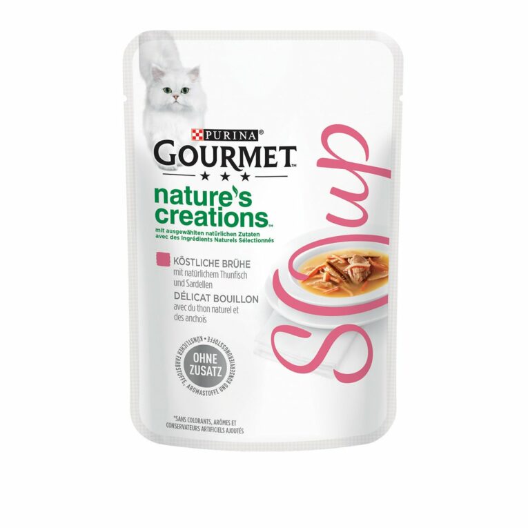 Günstig GOURMET Crystal Soup Köstliche Brühe mit Thunfisch und Sardellen 32x40g i mPreisvergleich in unserem Onlineshop auf Hundeliebe-shop.de kaufen.