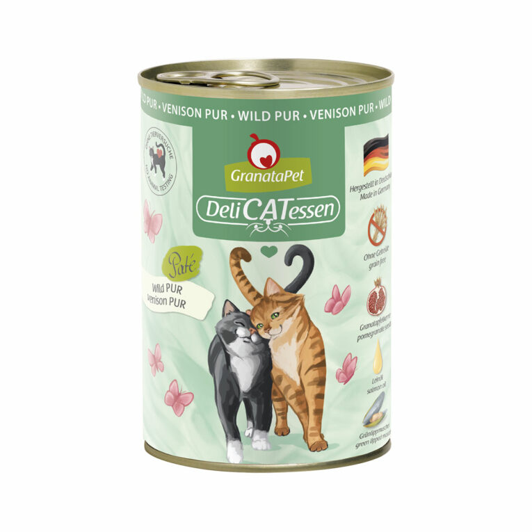 Günstig GranataPet Katze – Delicatessen Dose Wild PUR 6x400g i mPreisvergleich in unserem Onlineshop auf Hundeliebe-shop.de kaufen.