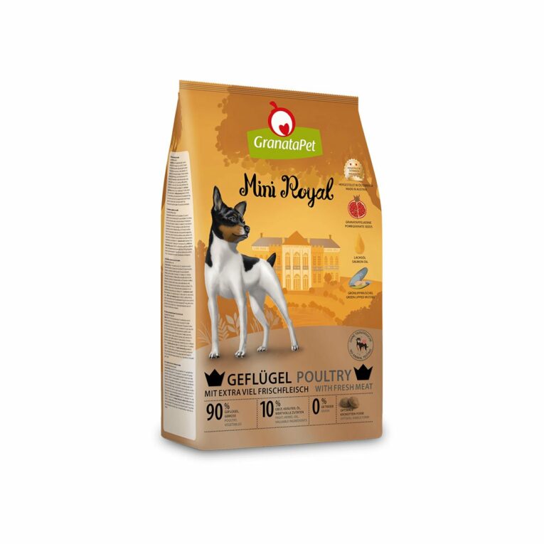 Günstig GranataPet Mini Royal Adult Gefügel 1kg i mPreisvergleich in unserem Onlineshop auf Hundeliebe-shop.de kaufen.
