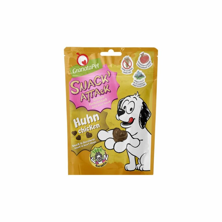 Günstig GranataPet Snack`Attack Huhn 4x100g i mPreisvergleich in unserem Onlineshop auf Hundeliebe-shop.de kaufen.