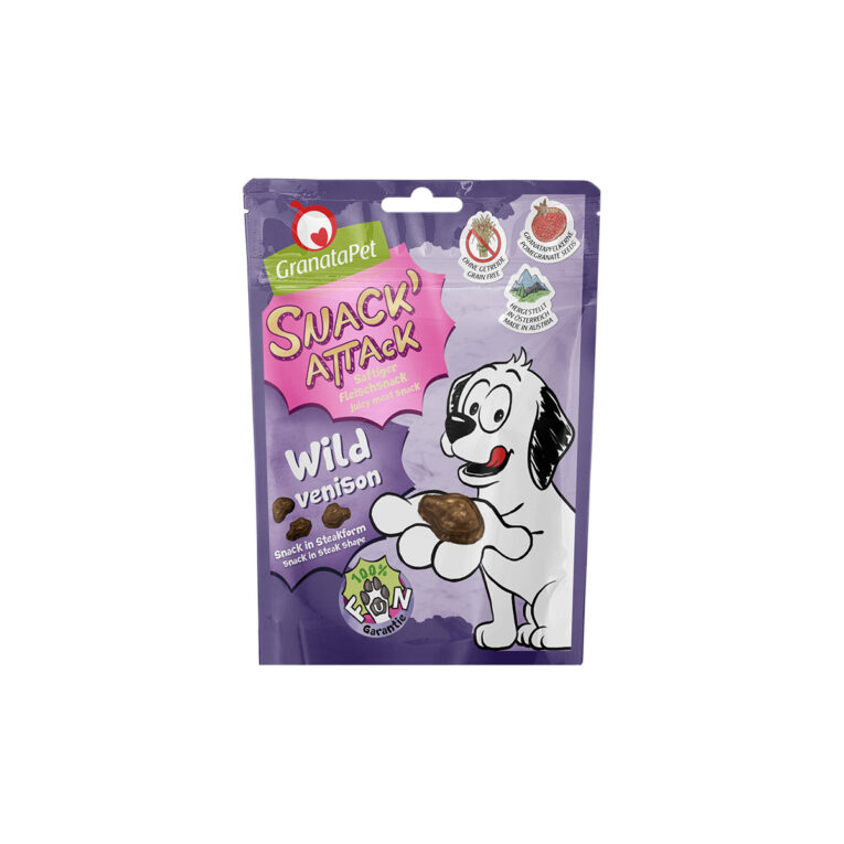 Günstig GranataPet Snack`Attack Wild 100g i mPreisvergleich in unserem Onlineshop auf Hundeliebe-shop.de kaufen.