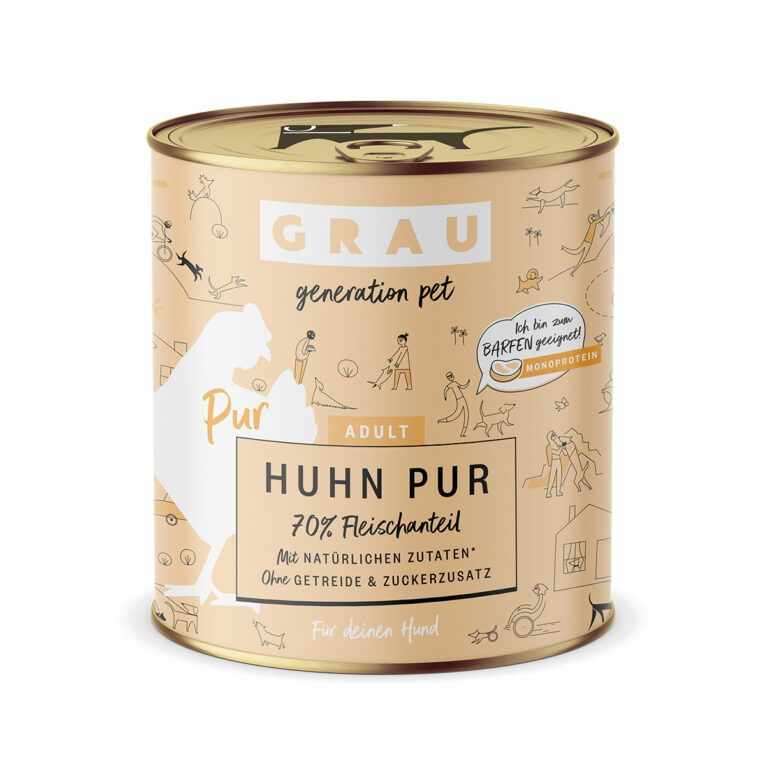 Günstig GRAU Hund Adult Huhn Pur 6x800g i mPreisvergleich in unserem Onlineshop auf Hundeliebe-shop.de kaufen.