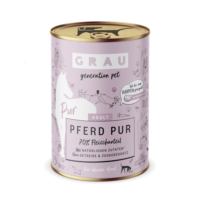 Günstig GRAU Hund Adult Pferd Pur 6x400g i mPreisvergleich in unserem Onlineshop auf Hundeliebe-shop.de kaufen.