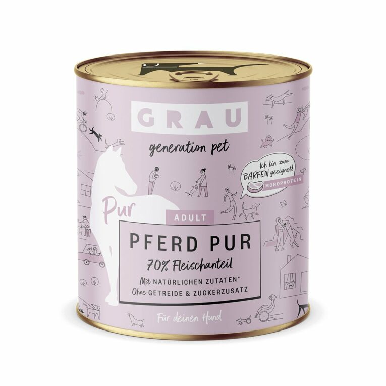 Günstig GRAU Hund Adult Pferd Pur 6x800g i mPreisvergleich in unserem Onlineshop auf Hundeliebe-shop.de kaufen.