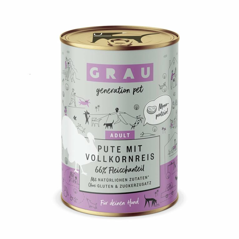 Günstig GRAU Hund Adult Pute mit Vollkornreis 6x400g i mPreisvergleich in unserem Onlineshop auf Hundeliebe-shop.de kaufen.