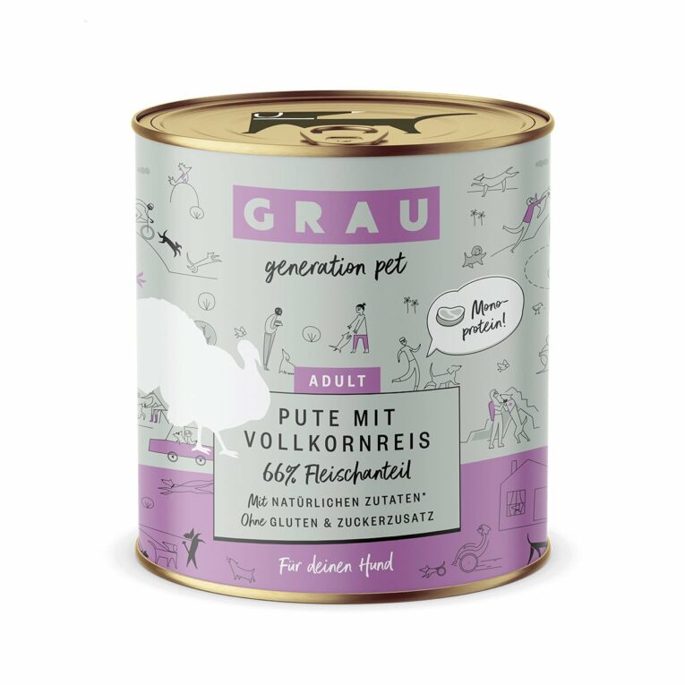 Günstig GRAU Hund Adult Pute mit Vollkornreis 6x800g i mPreisvergleich in unserem Onlineshop auf Hundeliebe-shop.de kaufen.