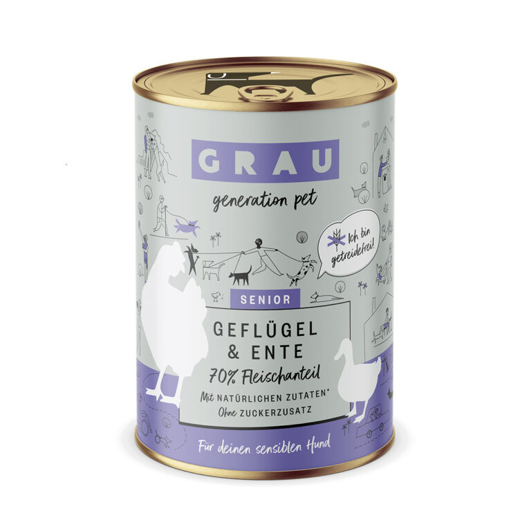 Günstig GRAU Senior Geflügel & Ente 6x400g i mPreisvergleich in unserem Onlineshop auf Hundeliebe-shop.de kaufen.