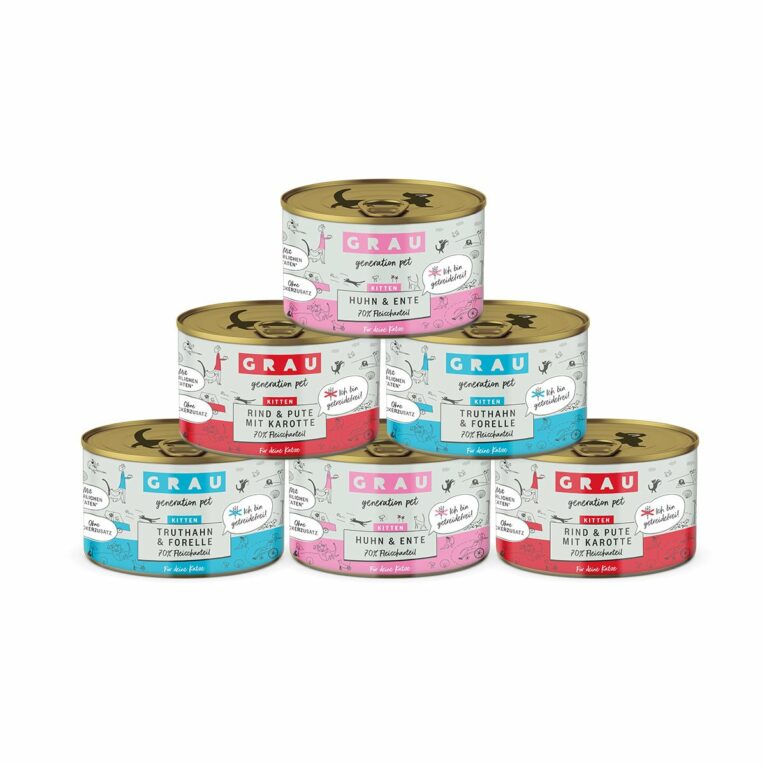 Günstig Mischtray Kitten Grau Generation Pet 24 x 200g i mPreisvergleich in unserem Onlineshop auf Hundeliebe-shop.de kaufen.