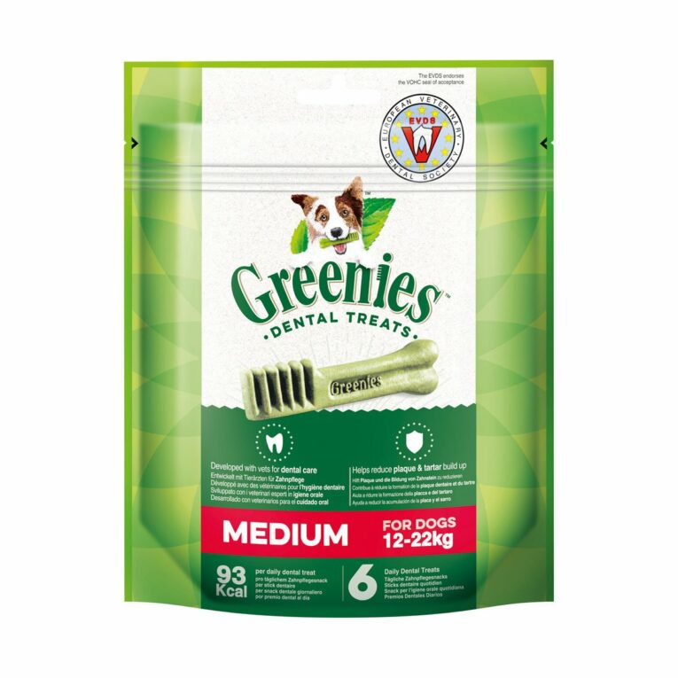 Günstig Greenies Medium Zahnpflegesnacks für Hunde von 11-22kg 170g i mPreisvergleich in unserem Onlineshop auf Hundeliebe-shop.de kaufen.