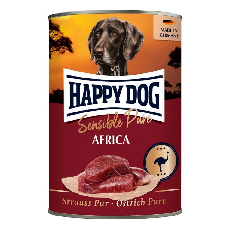 Günstig Happy Dog Sensible Pure Africa (Strauß) 24x400g i mPreisvergleich in unserem Onlineshop auf Hundeliebe-shop.de kaufen.