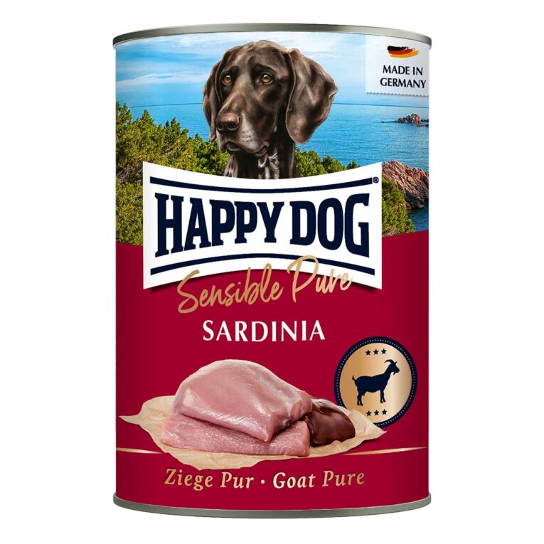 Günstig Happy Dog Sensible Pure Sardinia (Ziege) 12x400g i mPreisvergleich in unserem Onlineshop auf Hundeliebe-shop.de kaufen.