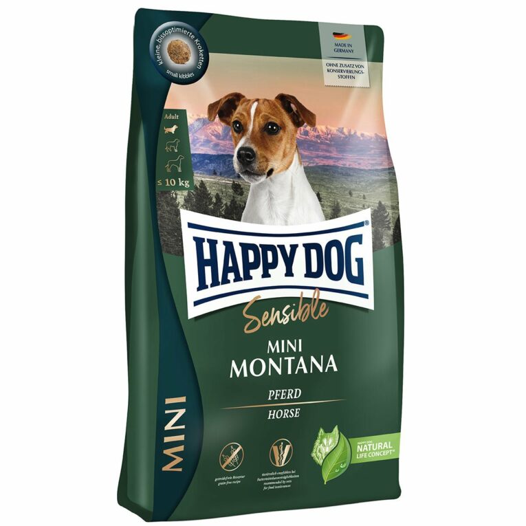 Günstig Happy Dog Sensible Mini Montana 4kg i mPreisvergleich in unserem Onlineshop auf Hundeliebe-shop.de kaufen.