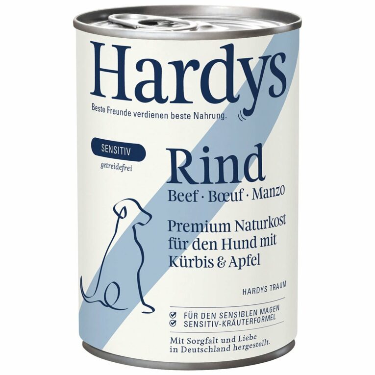 Günstig Hardys SENSITIV Rind mit Kürbis & Apfel 12x400g i mPreisvergleich in unserem Onlineshop auf Hundeliebe-shop.de kaufen.