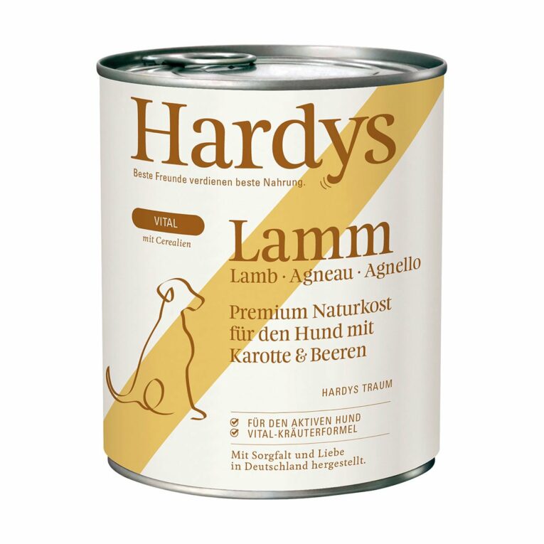 Günstig Hardys VITAL Lamm mit Karotte & Beeren 12x800g i mPreisvergleich in unserem Onlineshop auf Hundeliebe-shop.de kaufen.