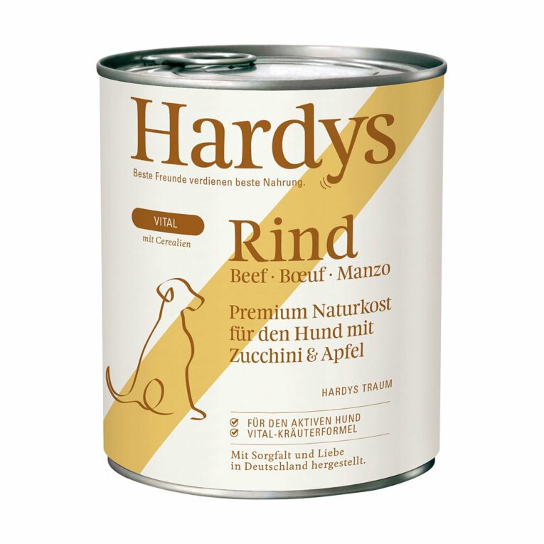 Günstig Hardys VITAL Rind mit Zucchini & Apfel 12x800g i mPreisvergleich in unserem Onlineshop auf Hundeliebe-shop.de kaufen.