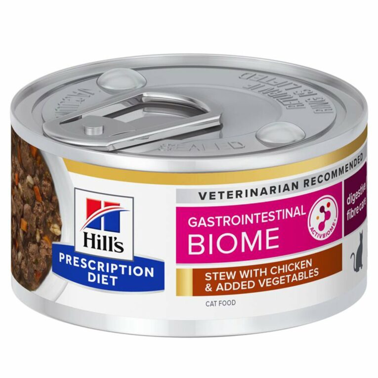 Günstig Hill’s Prescription Diet GI Biome Ragout Katzen Huhn 24x82g i mPreisvergleich in unserem Onlineshop auf Hundeliebe-shop.de kaufen.